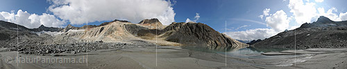 Panoramic picture of a mountain kettle
