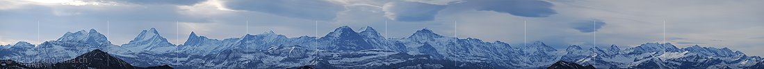 Panoramabild Berner Hochalpen