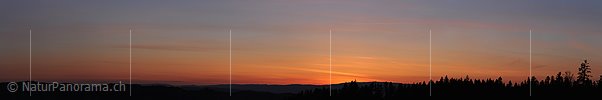 Panoramabild Abendhimmel