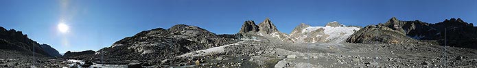 Gigapixelpanorama Tiefen galcier and Galenstock