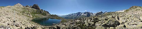 Panoramic picture Bergsee ans Bergseeschijen