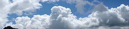 Panoramabild Detail Wolkenhimmel