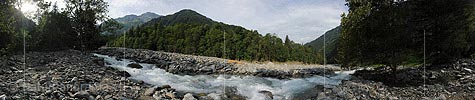 360° Panoramic picture mudflow Spreitgraben (Spreitlauigraben, Grimselpass)