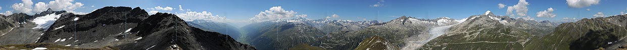 360° Panoramic picture Tällilücke (Obergoms, Switzerland)