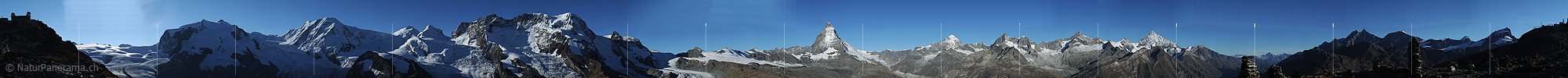 ENTWURF: 360° Gigigapixel-Panorama Gornergrat Matterhorn Zermatt
