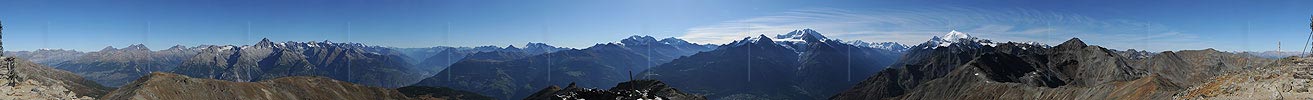 Summit panorama Augstbordhorn (Augstbordregion)