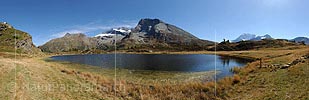 Panoramic picture lake Hopschu  (Simplon pass)