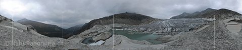 360° Panoramafoto Rhonegletscher (Stand 9.2010)