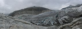 Panoramafoto Rhonegletscher (Stand September 2010)