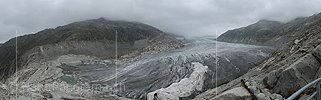 Panoramafoto Rhonegletscher (Stand 9.2010)
