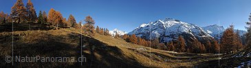 Panoramabild Herbstlandschaft im Binntal