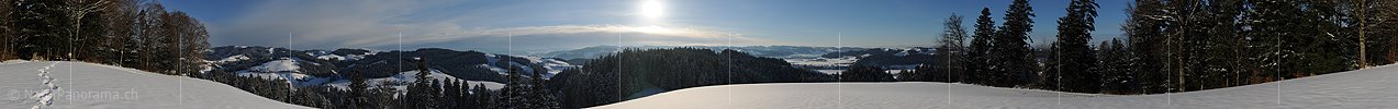 Panoramabild Emmentaler Winterlandschaft
