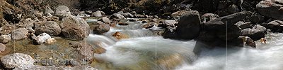 Panorama Bergbach (Langzeitbelichtung)