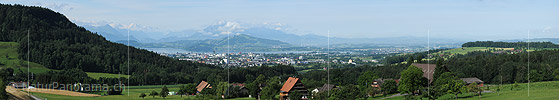 Panoramafoto Region Zug