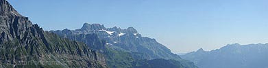 Panoramic image Glärnisch massif from the south
