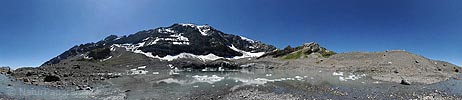 Panorama Claridensee with Clariden glacier (glacial lake)