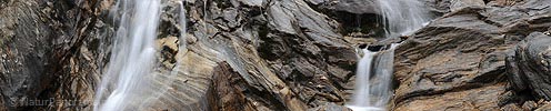 Panoramic picture waterfall (long time exposure)