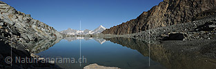 Panoramic view Mirroring in the Alphubelsee