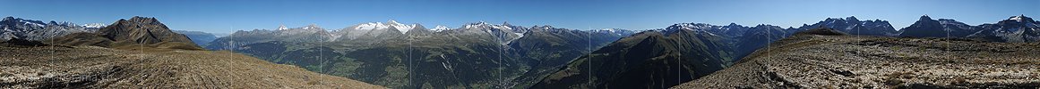 Gigapixelpanorama Breithorn (Binntal)