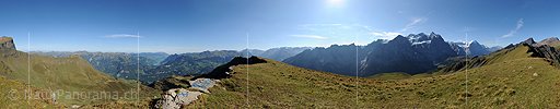 Panoramabild Grindelgrat (Reichenbachtal)
