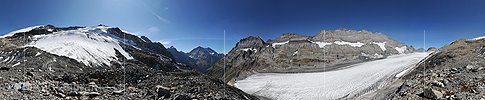 Gigapixel Panoramabild Gletscherwelt (Kanderfirn)