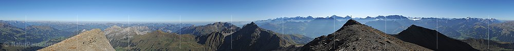 360° Panoramafoto vom  Gipfel des Albristhorns