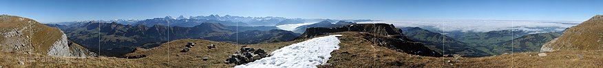 Gigapixelpanorama Hohgant (Berner Voralpen)