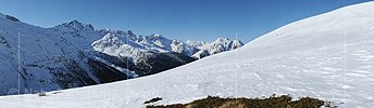 Panoramabild Berglandschaft im Winter