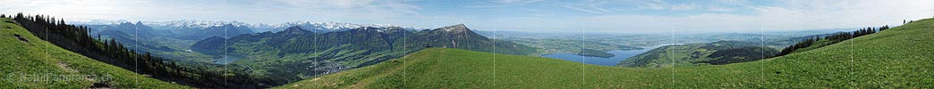 360° Gigapixels panorama Gnipen (Central switzerland, Switzerland)