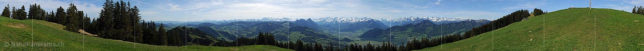 360° Panoramic image Langmatt/Rossberg