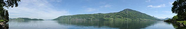 Panoramic image Lake Zug