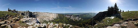 360° Panoramabild Creux du Van