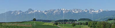Panoramic photo Stockhornkette and Gantrischkette
