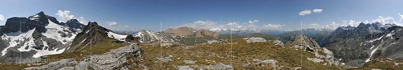 360° Panoramic view from Gibelhorn (Binn valley)