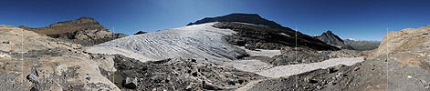 360° Panorama view Alpine glacier (Date 8.2012)