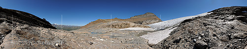 360° Panoramafoto Chaltwassergletscher (Stand 8.2012)