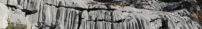 Panorama structures in karst landscape
