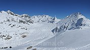 Panorama Grosser Aletschgletscher von der Moosfluh (Aletscharena)