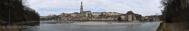 Panoramic image Schwellenmätteli and old city of Bern