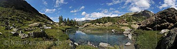 Panoramic photo Pool in natural landscape