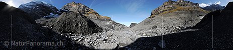 360° Panoramafoto Gamchigletscher (Stand 10.2013)