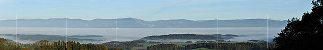Panoramafoto Mittelland und Jura vom Oberbüelchnubel