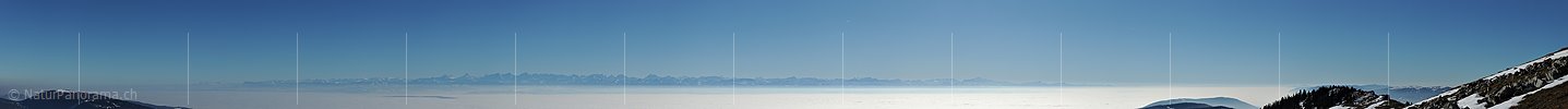 Panoramafoto Alpen vom Chasseral
