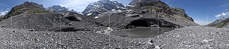 360° Panoramafoto Gamchigletscher (Stand 7.2015)