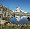 Grosses Foto vom Matterhorn (Spiegelung)