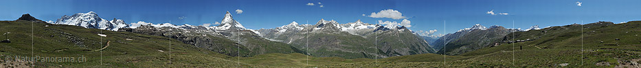 Gigapixel-Panoramafoto Matterhorn (Entwurf, halbe Grösse)