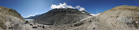 360° Panoramafoto Oberaargletscher (Stand 8.2014)