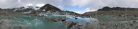 360° Panoramic photo Grüebu glacier (Date 8.2014)