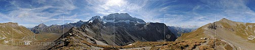 360° Panoramic photo Ammertenpass