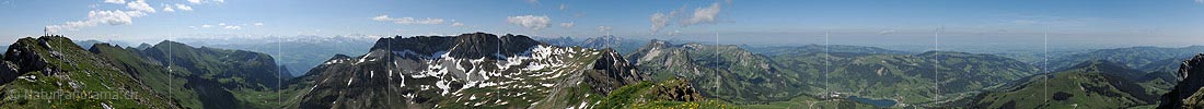 360° Summit panorama Kaiseregg